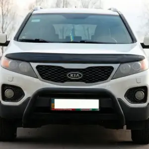 Кенгурятник WT007 Black (нерж.) для KIA Sorento II XM 2009–2014