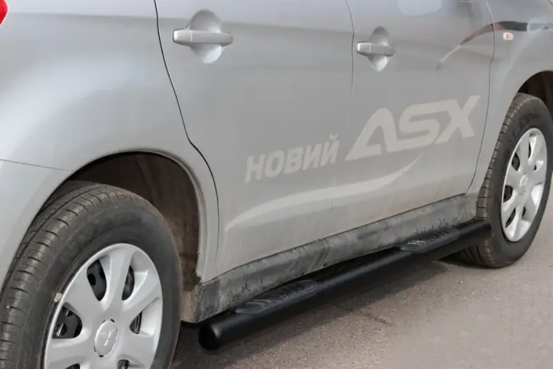 Бічні труби BB002 Black (2 шт., нерж.) для Mitsubishi Eclipse Cross 2017–