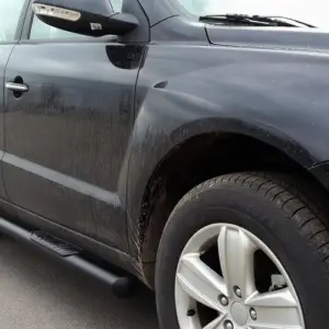 Бічні труби Black (2 шт., нерж) для Geely Emgrand X7 2011–