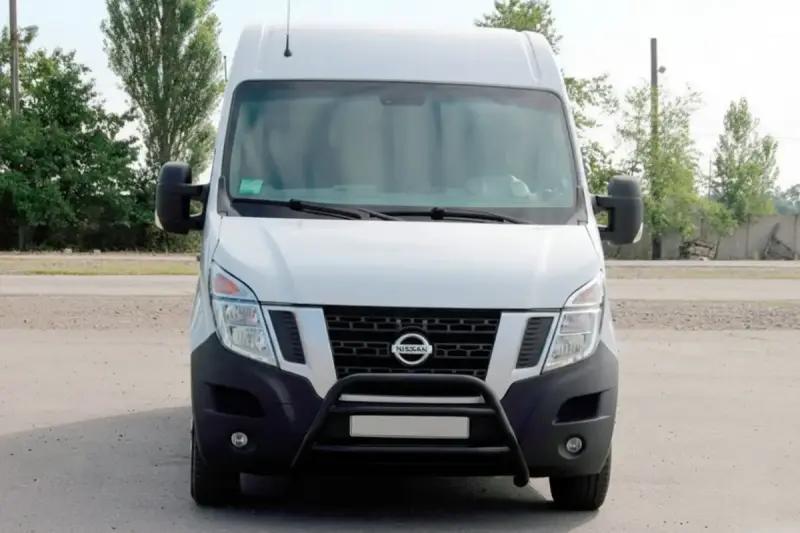 Кенгурятник WT022 Black (нерж.) для Renault Master 2011–2023