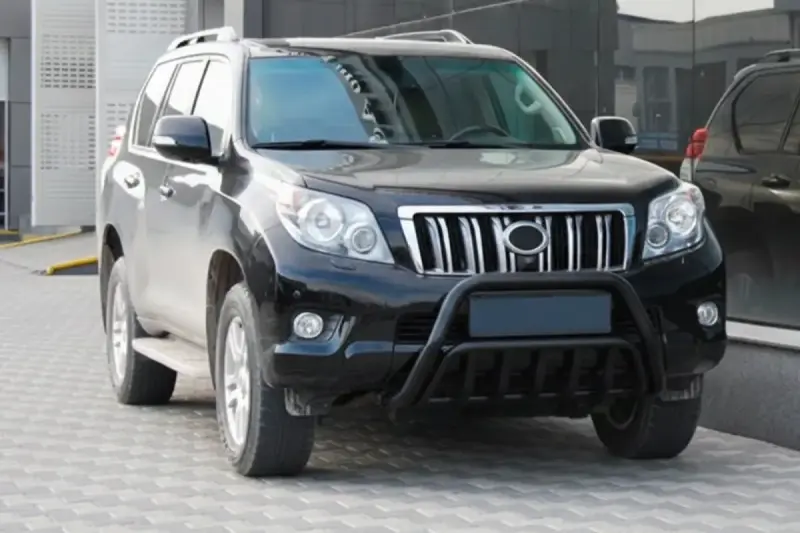 Кенгурятник WT002 Black (нерж) для Toyota Land Cruiser Prado 150 2009–2023