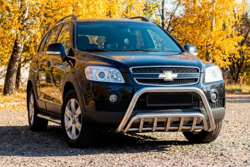 Передня дуга WT002 (нерж.) для Chevrolet Captiva 2006–2019