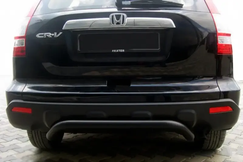 Задня дуга AK007 Black (нерж.) для Honda CRV 2007–2011