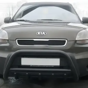 Кенгурятник WT003 Black (нерж) для KIA Soul I 2008–2013
