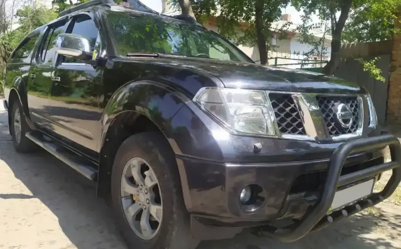 Кенгурятник WT003 Black (нерж) для Nissan Pathfinder R51 2005–2014