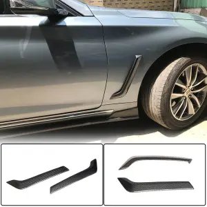 Накладки на передні крила (для Q50 Base/Sport 2014-2020, Карбон) для Infiniti Q50/Q60 2013–2024