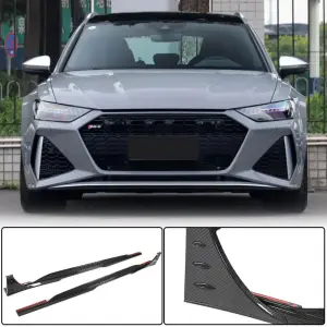 Бокові пороги (для RS6, Карбон) для Audi A6 C8 2018–2025