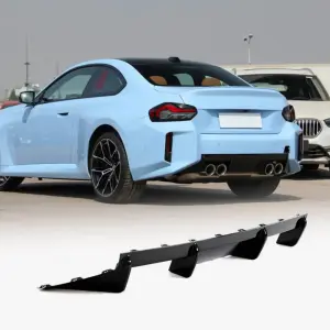 Дифузор заднього бампера V4 (для G87, Карбон) для BMW 2 серія G42 2021–
