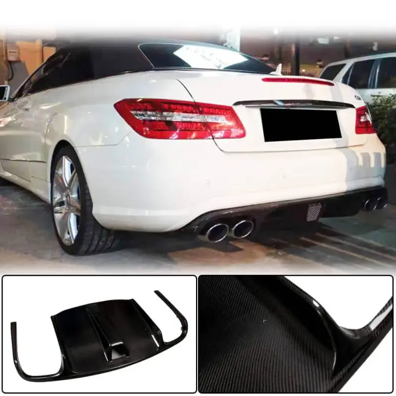 Дифузор заднього бампера (для E63 AMG 2009-2013, Карбон) для Mercedes-Benz E-class coupe C207 2010–2017