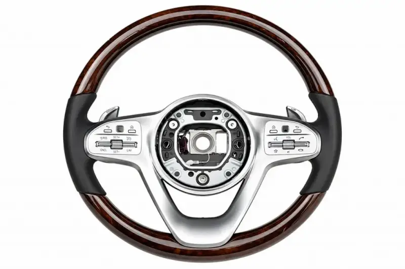Кермо Maybach-Style (дерево + чорний, 3pin) для Mercedes-Benz C-class W204 2007–2015