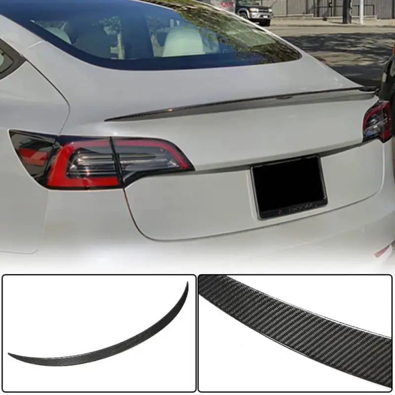 Спойлер V7 (2017-2023, Карбон) для Tesla Model 3 2017–