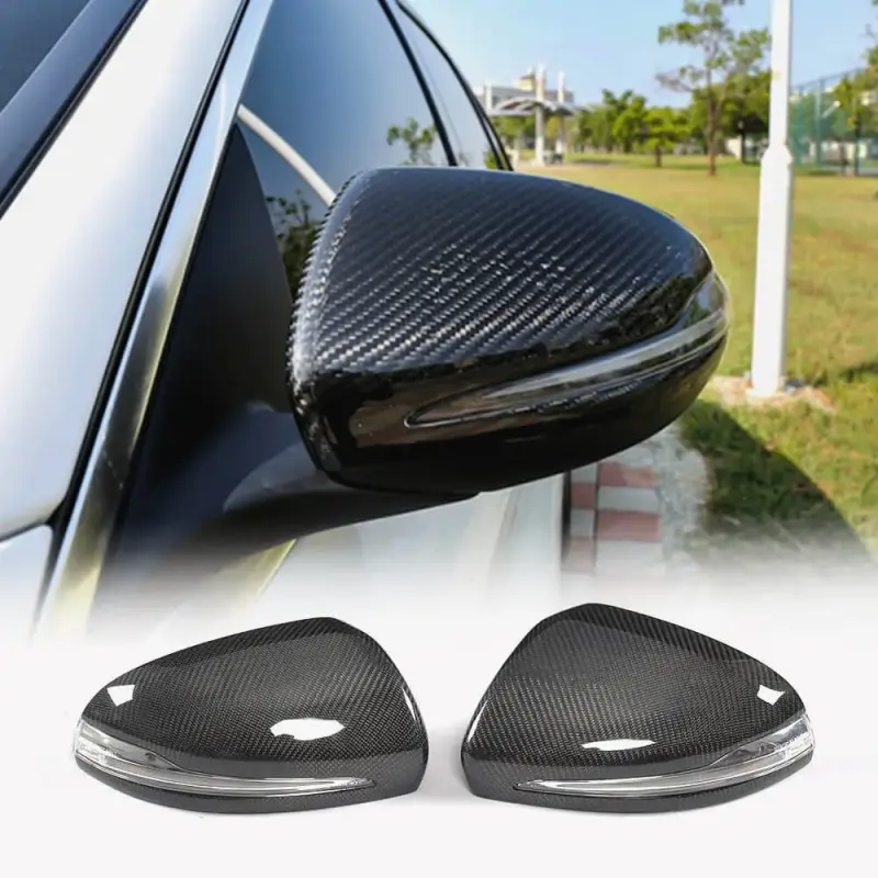 Кришки дзеркал V2 (Карбон) для Mercedes-Benz C-class W205 2014–2021