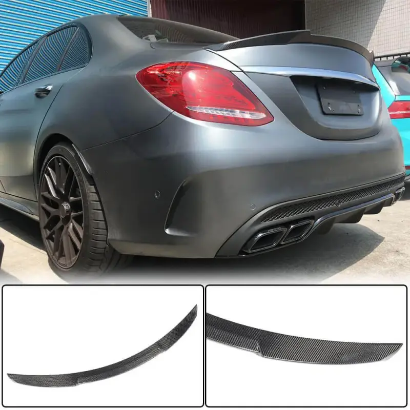 Спойлер V6 (для SD 2015-2021, Карбон) для Mercedes-Benz C-class W205 2014–2021