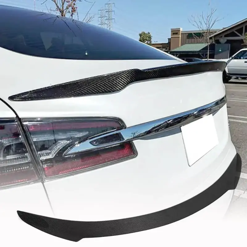 Спойлер V5 (Карбон, глянець) для Tesla Model S 2012–