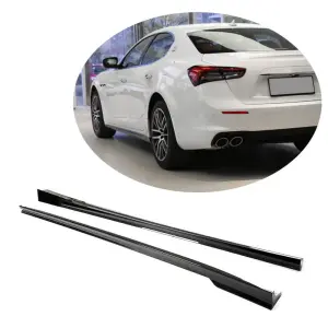 Бокові пороги V2 (для Base/S/S Q4/Diesel/250 Diesel, Карбон) для Maserati Ghibli 2013–2023