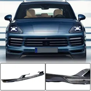 Накладка на передній Lip (для Base 2018-2023, Карбон) для Porsche Cayenne 2018–
