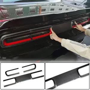 Накладка на кришку багажника (2015-2023, Карбон) для Dodge Challenger 2008–2023