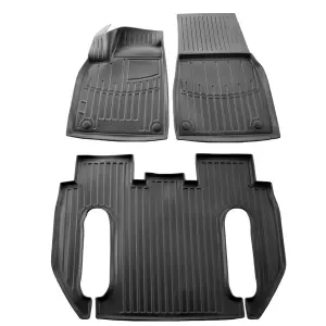 Килимки Stingray 3D (Для Plaid, 6-ти містний, 3 шт) для Tesla Model X 2015–