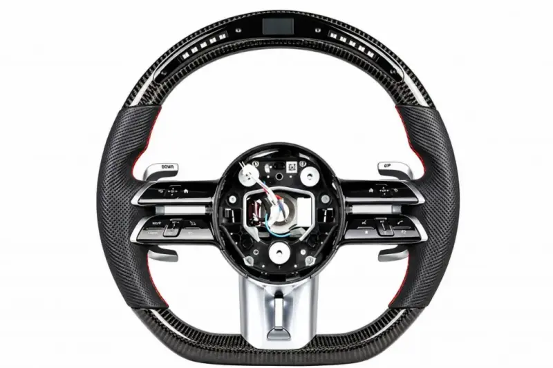 Кермо AMG 2021-Style (Карбон, LED, 3pin) для Mercedes-Benz E-class W213 2016–2023