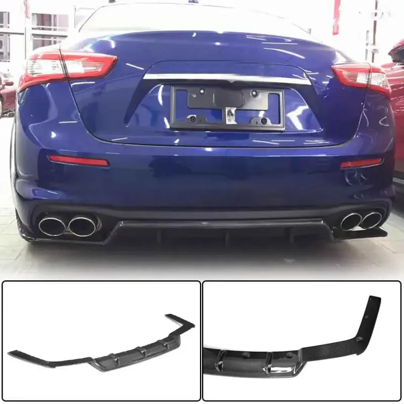 Дифузор заднього бампера (для Base 2018-2020, Карбон) для Maserati Ghibli 2013–2023