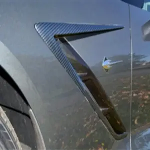 Накладки на передні крила (2013-2017, Карбон) для Chevrolet Corvette C7 2013–2019