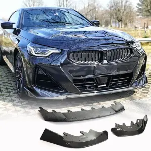 Накладка на передній бампер Lip (для M-Sport, Карбон) для BMW 2 серія G42 2021–