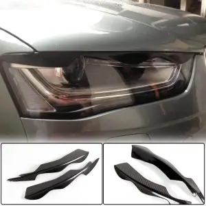Вії на фари (2011-2015, Карбон) для Audi A4 B8 2007–2015
