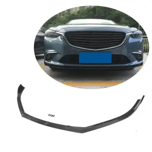 Накладка на передній бампер Lip V2 (2017-2019, Карбон) для Mazda 6 2012–2024