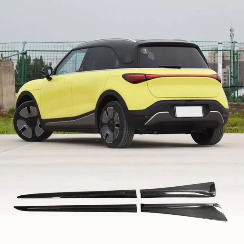 Бокові пороги (Карбон) для Smart 1 2022–