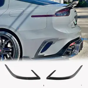 Накладка на задній бампер (2017-2020, Карбон) для KIA Stinger 2017–2023