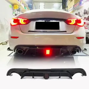 Дифузор заднього бампера V4 (для Q50 Base/Sport 2014-2017, Карбон) для Infiniti Q50/Q60 2013–2024