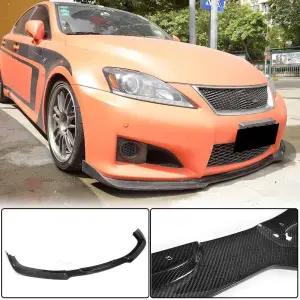 Накладка на передній бампер Lip (для F 2011-2013, Карбон) для Lexus IS 2005–2013