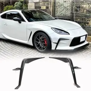 Накладки на передній бампер (Карбон) для Subaru BRZ 2021–