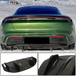 Дифузор заднього бампера (для 2019-2024 Base SD, Карбон) для Porsche Taycan 2019–