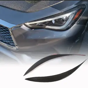 Вії на фари (для Q60 2016-2022, Карбон) для Infiniti Q50/Q60 2013–2024