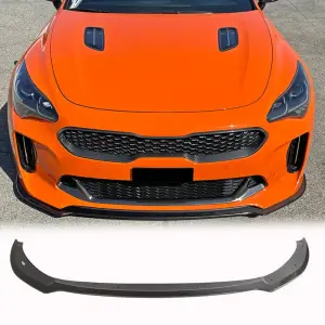 Накладка на передній бампер Lip (Карбон) для KIA Stinger 2017–2023