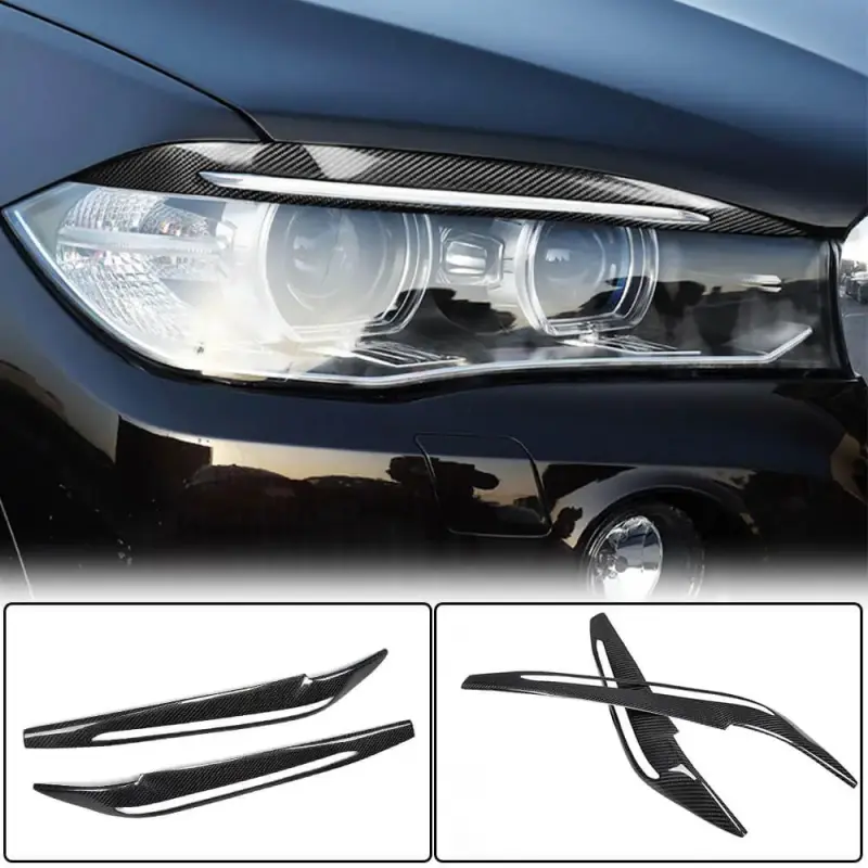 Вії на фари V1 (Карбон) для BMW X5 F15 2013–2018