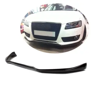 Накладка на передній бампер Lip V2 (для Base 2007-2011, Карбон) для Audi A5 2007–2015