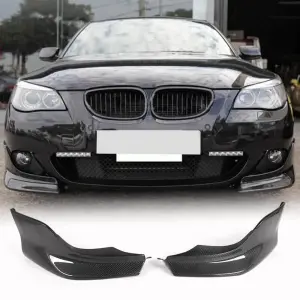 Накладки на передній бампер Flap (для M-Sport, Карбон) для BMW 5 серія E60/E61 2003–2010