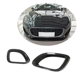 Накладки на передній бампер (для Base 2021+, Карбон) для Jaguar F-Type 2013–2024