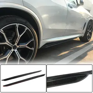 Накладки на пороги Карбон V1 (Натуральний карбон) для BMW X5 G05 2019–2026