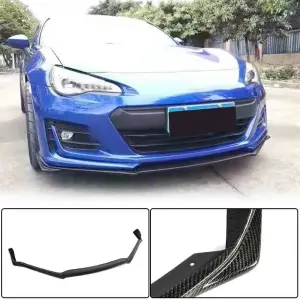 Накладка на передній бампер Lip V1 (2017-2021, Карбон) для Subaru BRZ 2012–2021