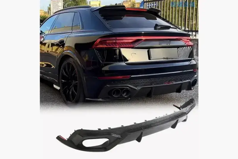 Дифузор заднього бампера (2020-2023, Карбон) для Audi Q8 2018–
