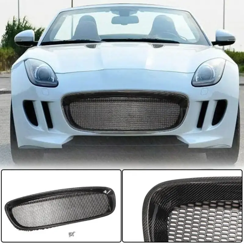 Решітка радіатора (2013-2016, Карбон) для Jaguar F-Type 2013–2024