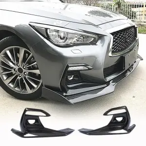 Накладки на протитуманки (для Q50 Sport 2018-2022, Карбон) для Infiniti Q50/Q60 2013–2024
