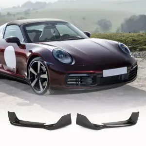 Накладки на передній бампер Flap (для Carrera 4 S 4S, Карбон) для Porsche 911 (992) 2018–