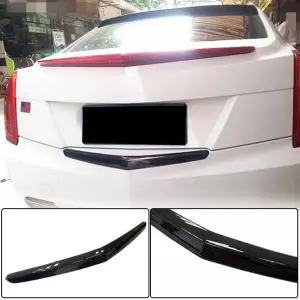 Накладка на задній бампер (Карбон) для Cadillac ATS 2012–2019