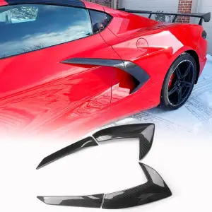Накладки на задні крила (2019-2022, Карбон) для Chevrolet Corvette C8 2019–