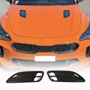 Накладки на капот (Карбон) для KIA Stinger 2017–2023