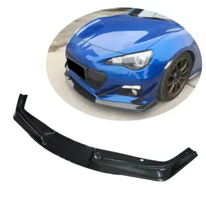 Накладка на передній бампер Lip V2 (Карбон) для Toyota GT86 2011–